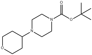 4-テトラヒドロ-2H-ピラン-4-イルピペラジン-1-カルボン酸TERT-ブチル 化学構造式