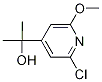 2-(2-クロロ-6-メトキシ-4-ピリジニル)-2-プロパノール 化学構造式
