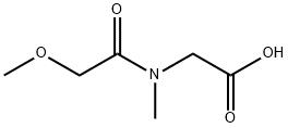 2-[(2-メトキシアセチル)(メチル)アミノ]酢酸 化学構造式