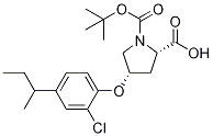 (2S,4S)-1-(tert-Butoxycarbonyl)-4-[4-(sec-butyl)-2-chlorophenoxy]-2-pyrrolidinecarboxylic acid