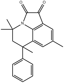 4,4,6,8-テトラメチル-6-フェニル-5,6-ジヒドロ-4H-ピロロ[3,2,1-IJ]キノリン-1,2-ジオン 化学構造式