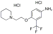 4-[2-(1-Piperidinyl)ethoxy]-3-(trifluoromethyl)-phenylamine dihydrochloride Structure