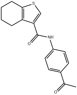 N-(4-Acetylphenyl)-4,5,6,7-tetrahydro-1-benzothiophene-3-carboxamide|N-(4-乙酰苯基)-4,5,6,7-四氢-1-苯并噻吩-3-甲酰胺