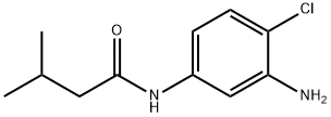 N-(3-氨基-4-氯苯基)-3-甲基丁酰胺 结构式