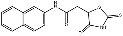 2-(2-mercapto-4-oxo-4,5-dihydro-1,3-thiazol-5-yl)-N-2-naphthylacetamide Structure