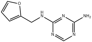 N-(2-Furylmethyl)-1,3,5-triazine-2,4-diamine Structure