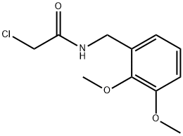 2-Chloro-N-(2,3-dimethoxybenzyl)acetamide Struktur