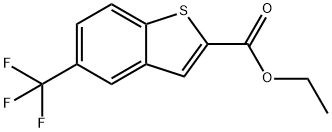 5-(三氟甲基)苯并[B]噻吩-2-甲酸乙酯 结构式