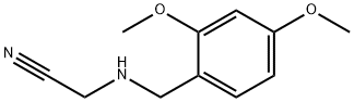 2-{[(2,4-Dimethoxyphenyl)methyl]amino}-acetonitrile hydrochloride Structure