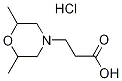 3-(2,6-DIMETHYL-MORPHOLIN-4-YL)-PROPIONIC ACIDHYDROCHLORIDE Structure