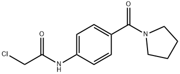 2-CHLORO-N-[4-(PYRROLIDIN-1-YLCARBONYL)PHENYL]ACETAMIDE Structure