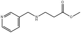 3-[(吡啶-3-基甲基)氨基]丙酸甲酯, 33710-20-2, 结构式
