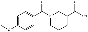 1-(4-Methoxybenzoyl)-3-piperidinecarboxylic acid|
