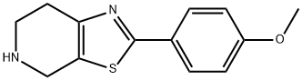 2-(4-甲氧苯基)-4,5,6,7-四氢[1,3]噻唑并[5,4-C]吡啶 结构式
