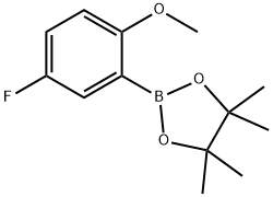 -1,3,2-二氧硼戊环,2-(5-氟-2-甲氧基苯基)-4,4,5,5-四甲基, 1383806-53-8, 结构式