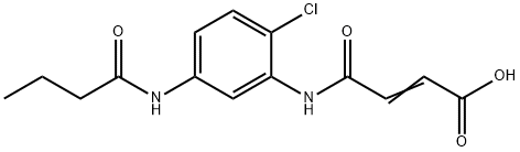 (E)-4-[5-(BUTYRYLAMINO)-2-CHLOROANILINO]-4-OXO-2-BUTENOIC ACID Struktur