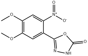 5-(4,5-dimethoxy-2-nitrophenyl)-1,3,4-oxadiazol-2(3h)-one Structure