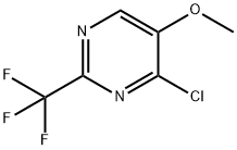 4-chloro-5-methoxy-2-(trifluoromethyl)pyrimidine Structure