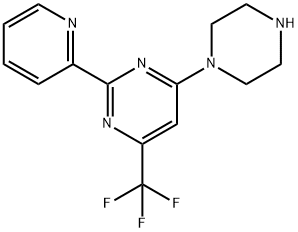 4-piperazino-2-(2-pyridinyl)-6-(trifluoromethyl)pyrimidine|4-哌嗪-2-(2-吡啶基)-6-(三氟甲基)-嘧啶