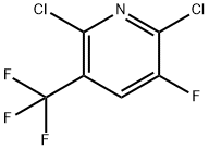 2,6-Dichloro-3-fluoro-5-(trifluoromethyl)pyridine Structure