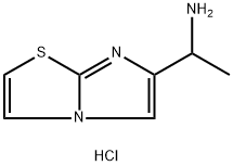 (1-咪唑并[2,1-B][1,3]噻唑-6-基乙基)胺二盐酸盐, 1177148-05-8, 结构式