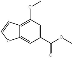 4-甲氧基-1-苯并呋喃-6-甲酸甲酯 结构式