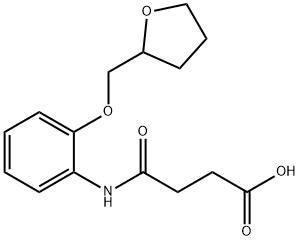4-氧代-4-((2-((四氢呋喃-2-基)甲氧基)苯基)氨基)丁酸 结构式