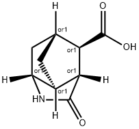 (3S,3AR,5S,6AS,7S)-2-オキソオクタヒドロ-3,5-メタノシクロペンタ[B]ピロール-7-カルボン酸 化学構造式