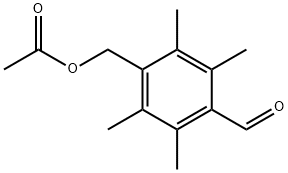 benzaldehyde, 4-[(acetyloxy)methyl]-2,3,5,6-tetramethyl- Struktur