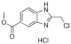 1H-benzimidazole-5-carboxylic acid, 2-(chloromethyl)-, met Structure