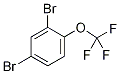 2,4-ジブロモ-1-(トリフルオロメトキシ)ベンゼン 化学構造式