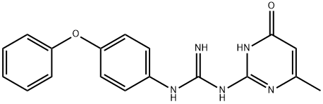 N-(6-Methyl-4-oxo-1,4-dihydropyrimidin-2-yl)-N'-(4-phenoxyphenyl)guanidine Structure