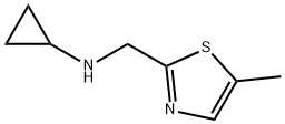 N-[(5-甲基-1,3-噻唑-2-基)甲基]环丙胺二盐酸盐 结构式