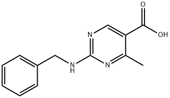2-(Benzylamino)-4-methylpyrimidine-5-carboxylic acid Structure