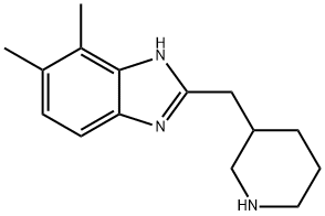 6,7-DIMETHYL-2-PIPERIDIN-3-YL-1H-BENZIMIDAZOLE Structure
