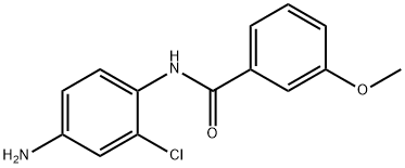 N-(4-amino-2-chlorophenyl)-3-methoxybenzamide 结构式