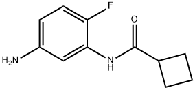 N-(5-amino-2-fluorophenyl)cyclobutanecarboxamide 结构式