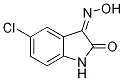 (3Z)-5-Chloro-1H-indole-2,3-dione 3-oxime Struktur