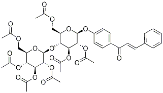 3-(acetyloxy)-6-[(acetyloxy)methyl]-2-(4-cinnamoylphenoxy)-5-({3,4,5-tri(ac etyloxy)-6-[(acetyloxy)methyl]tetrahydro-2H-pyran-2-yl}oxy)tetrahydro-2H-py ran-4-yl acetate