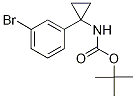 tert-Butyl [1-(3-bromophenyl)cycloprop-1-yl]carbamate, 1-(3-Bromophenyl)-1-[(tert-butoxycarbonyl)amino]cyclopropane Struktur