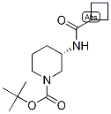 tert-Butyl (3S)-3-[(Cyclobutylcarbonyl)amino]piperidine-1-carboxylate, (3S)-1-(tert-Butoxycarbonyl)-3-[(cyclobutylcarbonyl)amino]piperidine Struktur