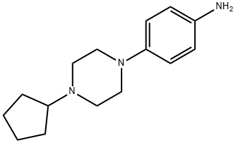 4-(4-Cyclopentylpiperazin-1-yl)aniline Structure