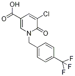 3-Chloro-1-[4-(trifluoromethyl)benzyl]pyridin-2-one-5-carboxylic acid 97%
