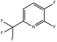 2,3-Difluoro-6-(trifluoromethyl)pyridine Struktur