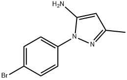 1-(4-bromophenyl)-3-methyl-1H-pyrazol-5-amine Struktur