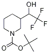 tert-Butyl 3-(1-hydroxy-2,2,2-trifluoroethyl)piperidine-1-carboxylate, 1-(tert-Butoxycarbonyl)-3-(1-hydroxy-2,2,2-trifluoroethyl)piperidine Structure