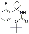tert-Butyl [1-(2-fluorophenyl)cyclobut-1-yl]carbamate, 1-[(tert-Butoxycarbonyl)amino]-1-(2-fluorophenyl)cyclobutane Struktur
