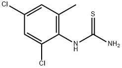 1-(2,4-二氯-6-甲基苯基)硫脲, 10524-81-9, 结构式