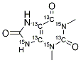 1,3-Dimethyluric acid-13C4,15N3, 1173019-16-3, 结构式