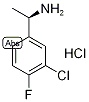 (R)-3-Chloro-4-fluoro-alpha-methylbenzylamine hydrochloride Struktur